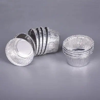 Caserole aluminiu 211g pentru brioșe și prăjituri individuale. Set 100 bucăți, rezistente, practice și de unică folosință.