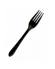 Furculițe negre ambalate individual 100 buc/set – tacâmuri rezistente și igienice