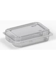 Caserole PET 2 Eclere (100 buc/set) sunt ambalaje profesionale, realizate din plastic PET transparent, ideale pentru prezentarea