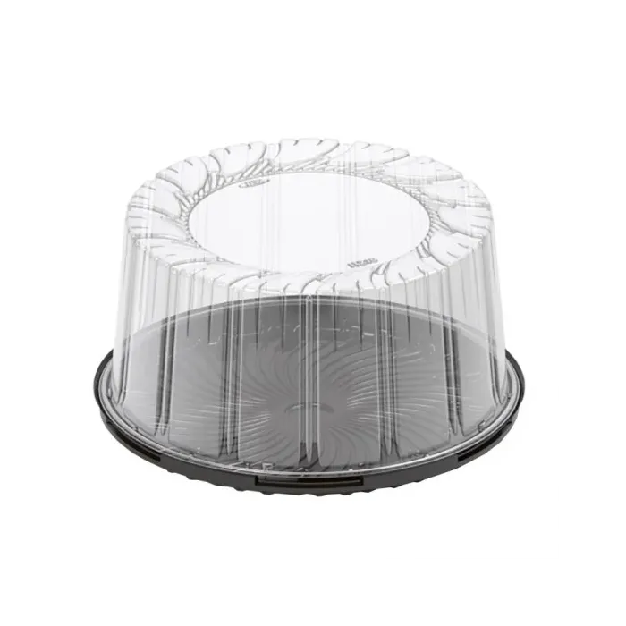 CaseroIe cu capac pentru tort din plastic transparent. Ambalaje sigure și practice pentru cofetării, patiserii și transport tort