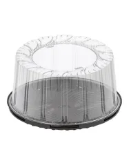 CaseroIe cu capac pentru tort din plastic transparent. Ambalaje sigure și practice pentru cofetării, patiserii și transport tort