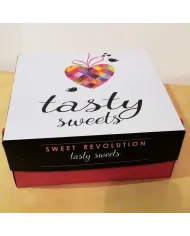 Cutii prăjituri „Sweet Pink” din carton alimentar, set 10 kg. Ambalaj elegant și rezistent, ideal pentru prăjituri, patiserie și