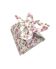 Cutii prăjituri Flowers Fluture, set 100 buc. Ambalaje elegante din carton alimentar, decorate cu fluturi și flori, ideale pentr