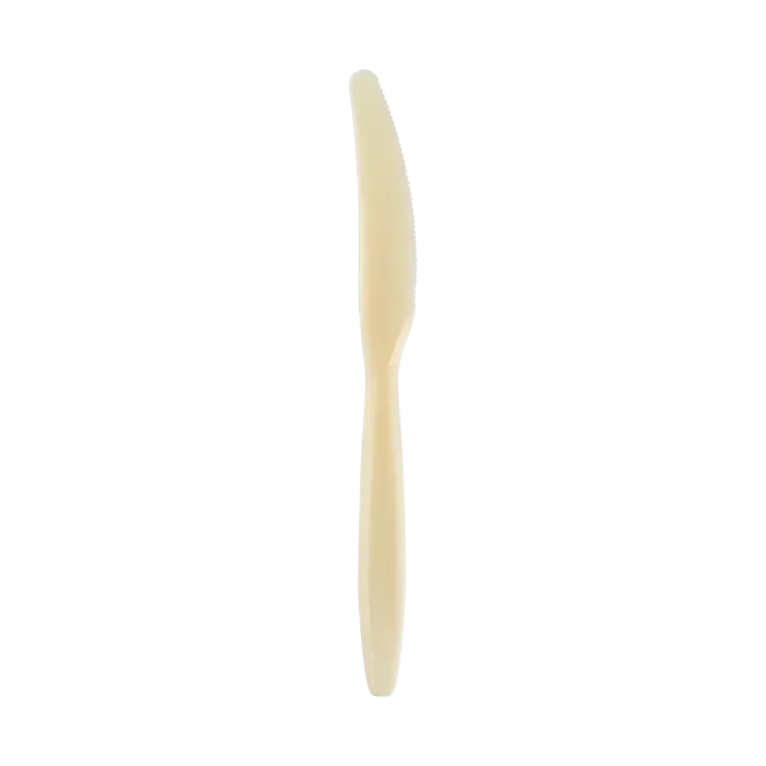 Cuțite vrac bej (100 buc/set) – elegante, biodegradabile și rezistente