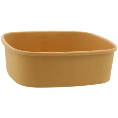 Boluri salată KRAFT NATUR ovale cu capac (50 buc/set)