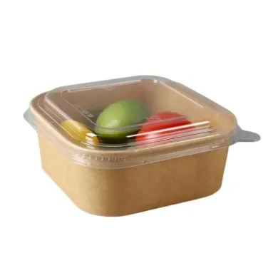 Boluri salată KRAFT NATUR ovale cu capac (50 buc/set)