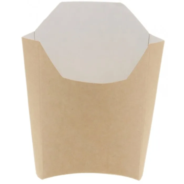 Servirea cartofilor prăjiți devine simplă, practică și ecologică cu cutiile din carton kraft, ideale pentru street food, fast-fo