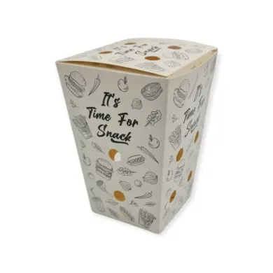 Servirea cartofilor prăjiți devine urbană și practică cu cutiile din carton cu design „CITY”, ideale pentru street food, fast-fo