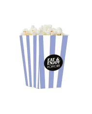 Oferă un plus de culoare și energie momentelor de relaxare cu cutiile popcorn „EAT & ENJOY”, ideale pentru cinematografe, festiv