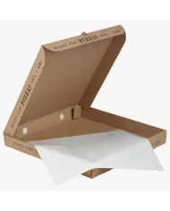 Hârtie LWC pentru cutii pizza – hârtie dublu cretată, rezistentă, ideală pentru imprimare color și ambalaje alimentare personali