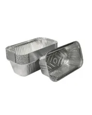 Caseroale aluminiu 813 pentru mini-chec și prăjituri individuale. Set 100 bucăți, rezistente, practice și de unică folosință.