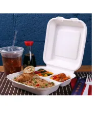 3 compartimente – ideale pentru porționarea mâncării fără a amesteca diferite preparate (ex. fel principal + garnitură + salată)