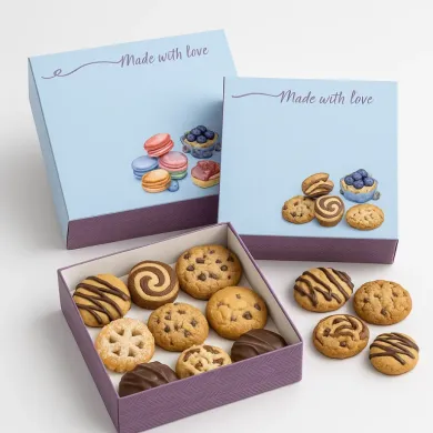 imprimeu elegant „Made with Love”, potrivit pentru deserturi realizate cu grijă și pasiune.