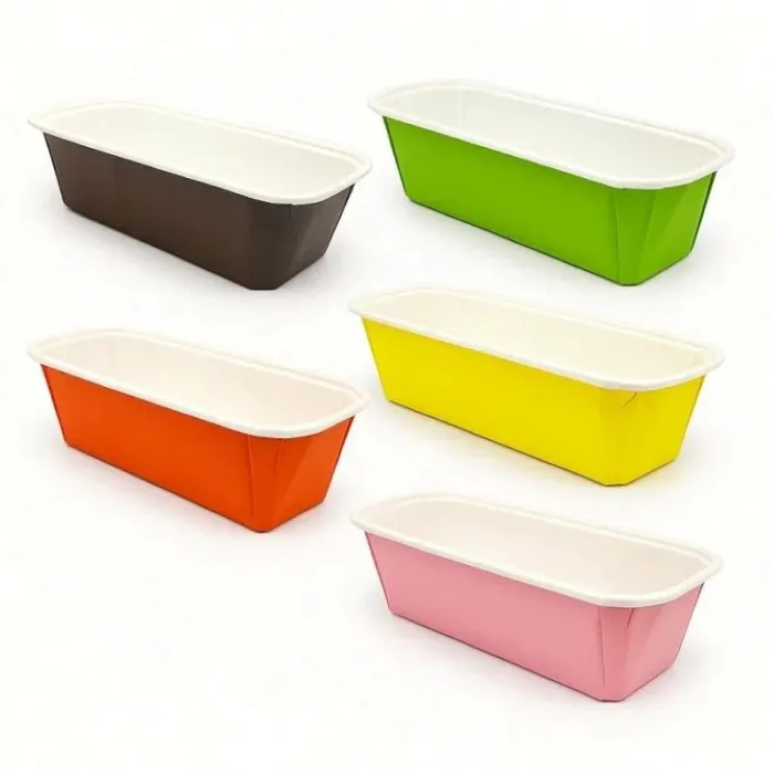 Formele de copt rectangulare 20×7.3×6 cm sunt ideale pentru prepararea checurilor, cozonacilor, prăjiturilor și altor produse de