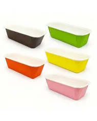 Formele de copt rectangulare 20×7.3×6 cm sunt ideale pentru prepararea checurilor, cozonacilor, prăjiturilor și altor produse de