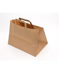 Sacoșe hârtie Delivery cu mâner plat – catering eco