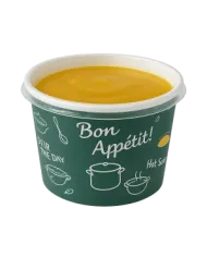 BOL CARTON „MAYA” CU CAPAC PENTRU SUPA (100buc/set)