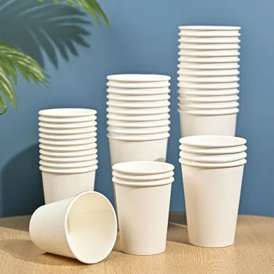PAHARE BIODEGRADABILE ALBE (50 BUC/SET)