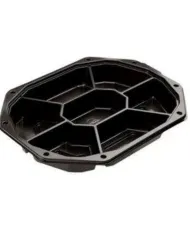 PLATOURI OVALE CU CAPAC 7 COMPARTIMENTE (10 buc/set)