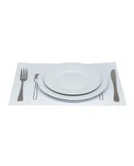 Hârtie tavă/masă albă – 1000 coli/set