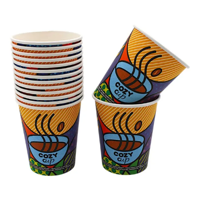PAHARE DIN CARTON COZY COLOR (100 BUC/SET)