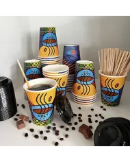 PAHARE DIN CARTON COZY COLOR (100 BUC/SET)