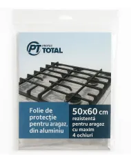 Folie protecție aragaz aluminiu 50×60 cm – 10 buc/set