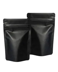Pungi LDPE+PET negre zip lock – rezistente și reutilizabile