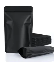 Pungi LDPE+PET negre zip lock – rezistente și reutilizabile