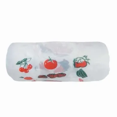 Pungi market maieu „Fruits” – 100 buc/rolă, reutilizabile