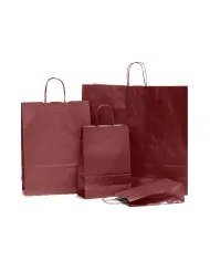 Sacoșe din hârtie Bordeaux – 100 buc/set