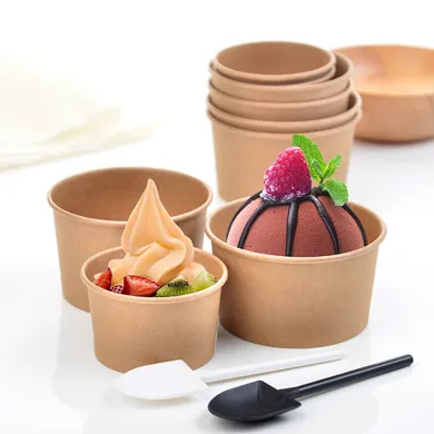 CUPE KRAFT NATUR PENTRU INGHETATA (50 BUC/SET)