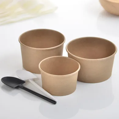 CUPE KRAFT NATUR PENTRU INGHETATA (50 BUC/SET)
