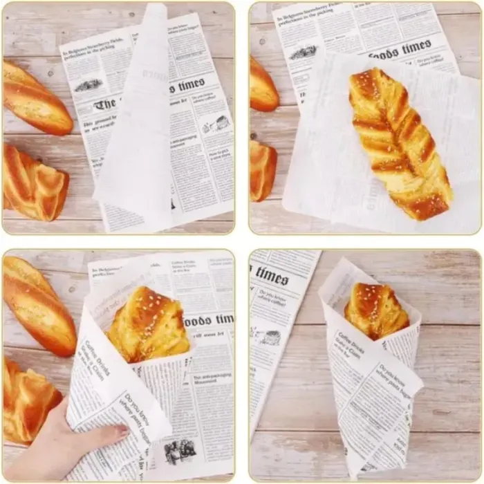 Hârtie pentru shaorma model ziar – 10 kg/top