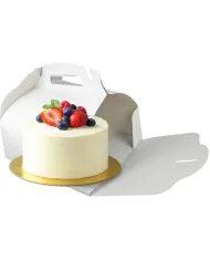 CUTII DIN CARTON ALB PENTRU TORT (25 BUC/SET)