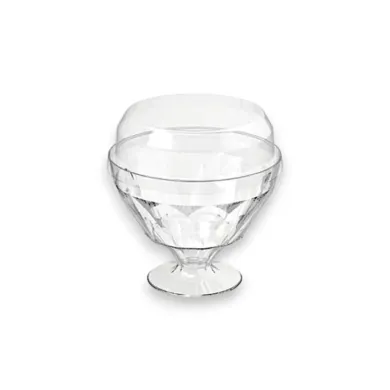 Descoperă eleganța și funcționalitatea cu aceste cupe pentru desert Luxury cu capac, ideale pentru servirea profesională a mouss