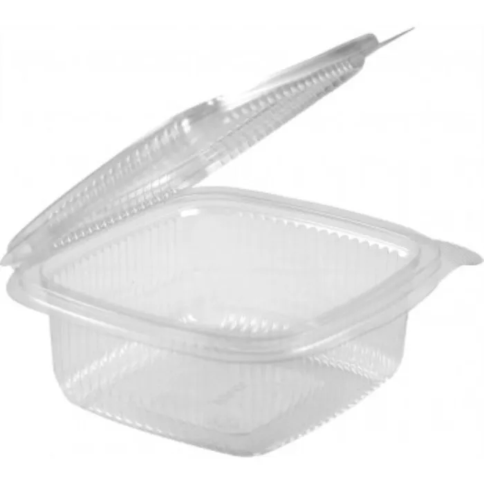 Caserole PET cu capac plat premium, 100 buc/set. Ideale pentru alimente, takeaway, depozitare și transport, rezistente și sigure