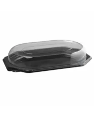 PLATOU OVAL NEGRU+CAPAC