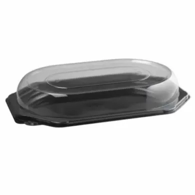 PLATOU OVAL NEGRU+CAPAC