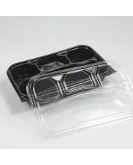 CASEROLE PP CU 4 COMPARTIMENTE (100buc/set)