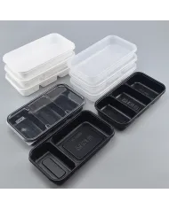 LUNCH BOX CU 3 COMPARTIMENTE (100 buc/set)