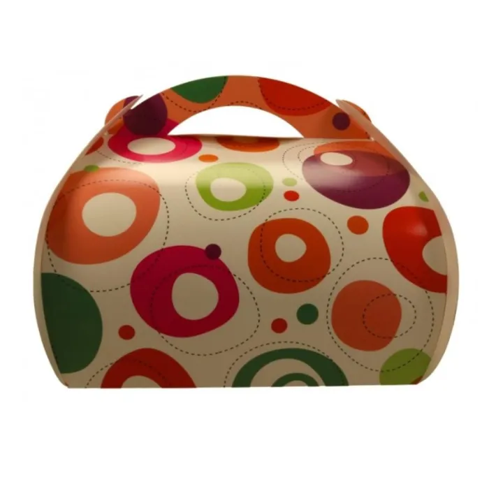 Cutii tort multicolor sunt ideale pentru transportul și prezentarea torturilor, prăjiturilor și deserturilor de dimensiuni medii