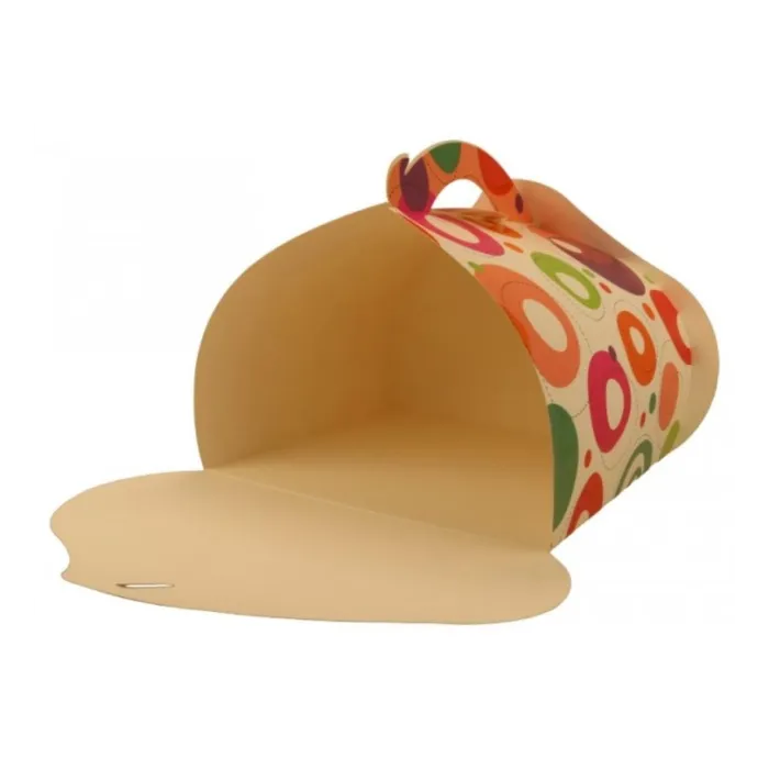 Cutii tort multicolor sunt ideale pentru transportul și prezentarea torturilor, prăjiturilor și deserturilor de dimensiuni medii