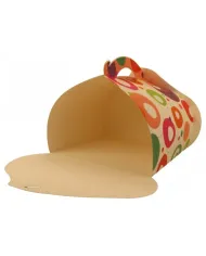 Cutii tort multicolor sunt ideale pentru transportul și prezentarea torturilor, prăjiturilor și deserturilor de dimensiuni medii