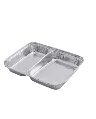 CASEROLE ALUMINIU CU 2 COMPARTIMENTE (100buc/set)