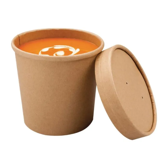 BOLURI DIN CARTON NATUR CU CAPAC PENTRU SUPA (25 buc/set)
