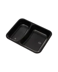 CASEROLE TERMOSUDABILE FARA CAPAC, 2 COMPARTIMENTE (50 buc/set)