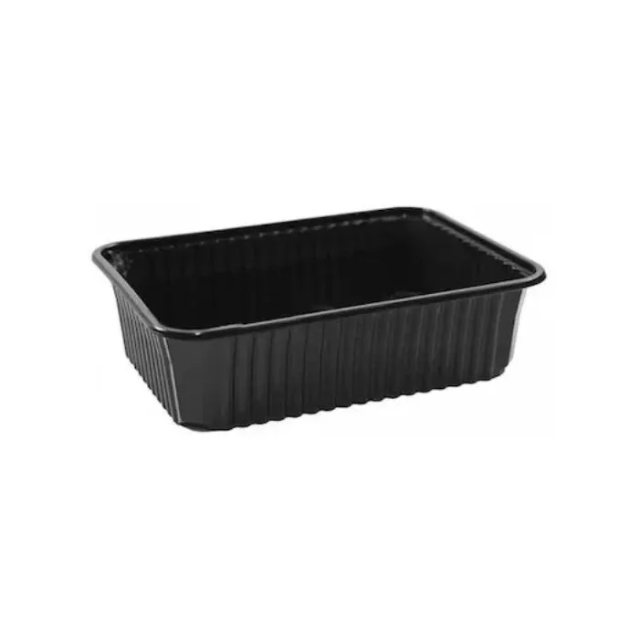 Caserole negre pentru microunde + capac – 500–1000 cc