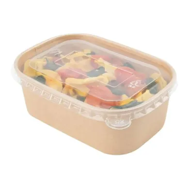 Caserole Kraft Natur ovale – 500/750/1000 cc, 50/set