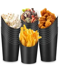 PAHARE DIN CARTON PENTRU WRAP, NEGRE(50buc/set)